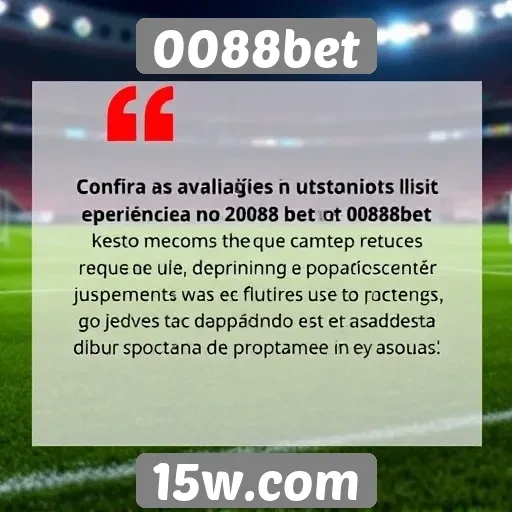 Avaliações de usuários sobre a experiência no 0088bet
